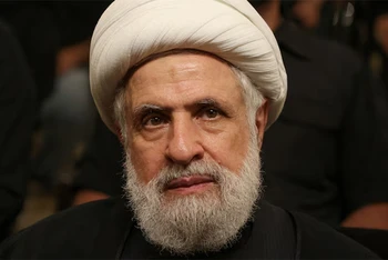 Ông Naim Qassem, tân thủ lĩnh của Hezbollah. (Ảnh: Reuters)