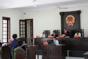 Tòa án nhân dân tỉnh Bình Phước xét xử sơ thẩm bị cáo Lê Trọng Điều.