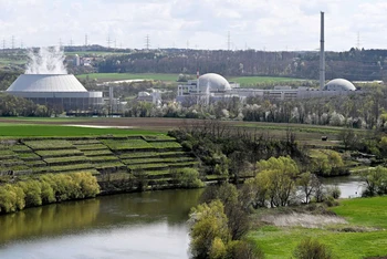 Nhà máy điện hạt nhân ở Neckarwestheim, Ðức. (Ảnh REUTERS)