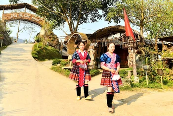 Bản du lịch cộng đồng Lao Chải 1 thuộc xã Khun Há, huyện Tam Ðường. (Ảnh NGUYỄN ÐĂNG)