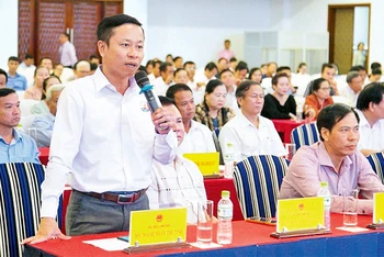 Tại một buổi đối thoại với lãnh đạo tỉnh Quảng Trị, nhiều ý kiến doanh nghiệp bày tỏ mong muốn được tạo điều kiện thuận lợi về phát triển đảng viên trong doanh nghiệp ngoài nhà nước.