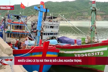 Nhiều cảng cá tại Hà Tĩnh bị bồi lắng nghiêm trọng