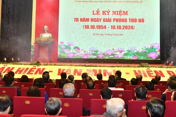 Lễ kỷ niệm 70 năm Ngày Giải phóng Thủ đô