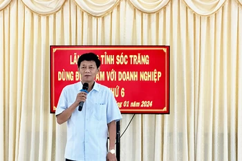 Bí thư Tỉnh ủy Sóc Trăng Lâm Văn Mẫn khẳng định sự phát triển của địa phương là nhờ sự nỗ lực của doanh nghiệp.