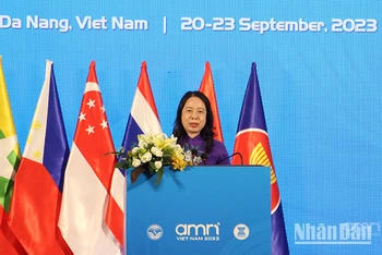 Phó Chủ tịch nước Võ Thị Ánh Xuân phát biểu khai mạc.