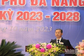 Ông Nguyễn Văn Quảng phát biểu tại Đại hội.