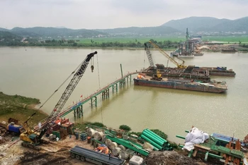 Xây dựng cầu Đồng Việt kết nối hai tỉnh Hải Dương, Bắc Giang.