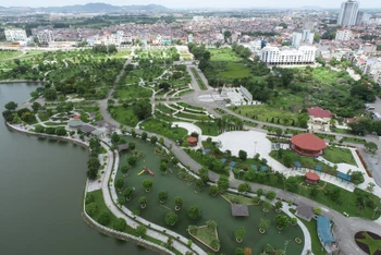 Quang cảnh một góc thành phố Bắc Giang hiện nay.