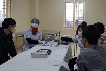 Khám bệnh tại Trung tâm Bảo trợ xã hội 1 Hà Nội. 