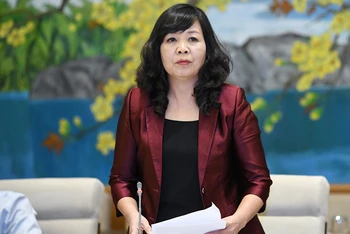 Phó Tổng Giám đốc Đài Truyền hình Việt Nam Nguyễn Thị Thu Hiền. (Ảnh: VGP)