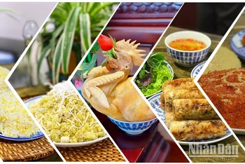 Những món ăn truyền thống có thể chuẩn bị cho mâm cỗ rằm tháng bảy. (Ảnh: Nguyễn Phương Hải)