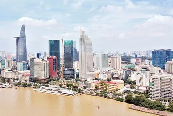 Một góc đô thị Thành phố Hồ Chí Minh hôm nay. (Ảnh: Nguyên Anh)