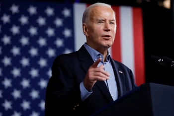 Tổng thống Hoa Kỳ Joe Biden phát biểu trong một sự kiện tranh cử tại thành phố Atlanta, bang Georgia, Hoa Kỳ ngày 9/3/2024. Ảnh: REUTERS