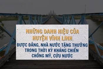 [Infographic] Những danh hiệu trao tặng huyện Vĩnh Linh trong kháng chiến chống Mỹ, cứu nước