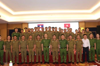 Khóa tập huấn nghiệp vụ về nâng cao năng lực điều tra tội phạm và kiểm soát ma túy cho lực lượng phòng, chống tội phạm Lào.