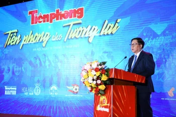 Đồng chí Nguyễn Trọng Nghĩa phát biểu tại Lễ kỷ niệm.
