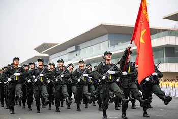 Tổng duyệt lần thứ 1 Lễ kỷ niệm 50 năm Ngày truyền thống lực lượng Cảnh sát cơ động.