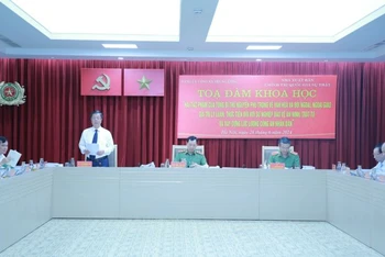 Giám đốc, Tổng Biên tập Nhà xuất bản Chính trị Quốc gia Sự thật Vũ Trọng Lâm giới thiệu về hai cuốn sách của Tổng Bí thư Nguyễn Phú Trọng.
