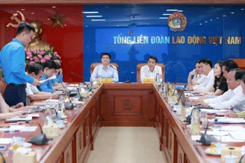 Toàn cảnh buổi làm việc.