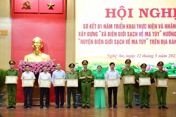 Công an tỉnh Nghệ An tổ chức Hội nghị sơ kết 1 năm thực hiện Đề án xây dựng "Xã biên giới sạch về ma túy".