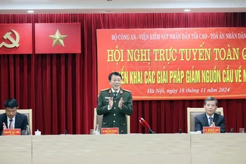 Hội nghị trực tuyến toàn quốc triển khai các giải pháp giảm nguồn cầu về ma túy.