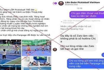 Trang Facebook giả mạo.