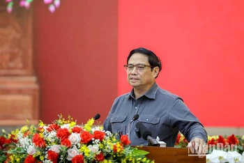 Thủ tướng Phạm Minh Chính phát biểu ý kiến tại buổi làm việc