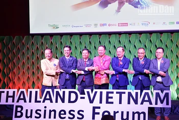 Các đại biểu tham dự Diễn đàn Doanh nghiệp Thái Lan-Việt Nam 2023. (Ảnh: ĐINH TRƯỜNG)