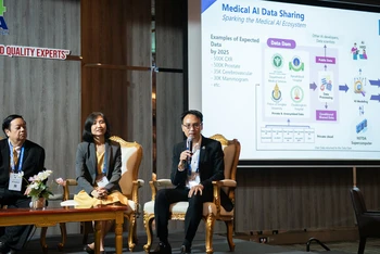 Một sự kiện về chia sẻ dữ liệu AI trong y tế được tổ chức tại Muang Thong Thani, Thái Lan. (Ảnh: AI Thailand Community)