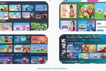 Hoạt hình Wolfoo phiên bản tiếng Trung phát hành trên nhiều nền tảng số Trung Quốc thông qua đối tác chính thức Leadjoy. (Ảnh chụp màn hình)