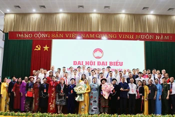 Ủy ban Mặt trận Tổ quốc Việt Nam tỉnh Bắc Kạn khóa VII, nhiệm kỳ 2024-2029 ra mắt Đại hội. (Ảnh: TUẤN SƠN)