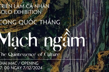 Triển lãm "Mạch ngầm" của họa sĩ Công Quốc Thắng sẽ giới thiệu 36 bức tranh sơn mài.