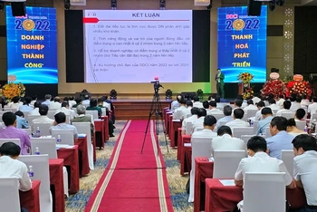 Quang cảnh lễ công bố DDCI Thanh Hóa năm 2022.