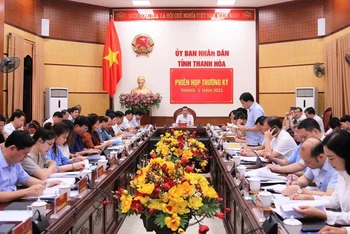 Phiên họp thường kỳ Ủy ban nhân dân tỉnh Thanh Hóa tháng 5 năm 2023.