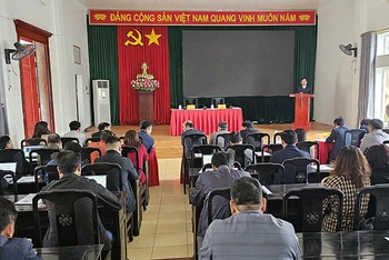 Quang cảnh buổi họp báo.