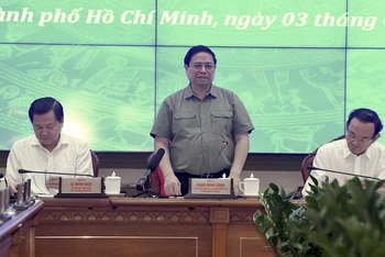 Thủ tướng Phạm Minh Chính phát biểu ý kiến tại Hội nghị 