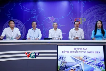 Quang cảnh cuộc Tọa đàm "Đột phá nào để thu hút đầu tư vào ngành điện". (Ảnh: VGP)