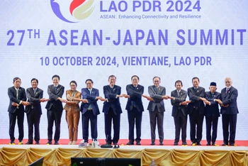 Thủ tướng Phạm Minh Chính và các nhà Lãnh đạo tại Hội nghị Cấp cao ASEAN-Nhật Bản (Ảnh: Nhật Bắc/VGP).