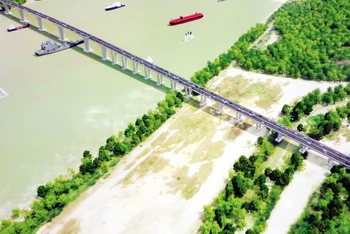 Phối cảnh cầu Nhơn Trạch thuộc dự án đường Vành đai 3 Thành phố Hồ Chí Minh.