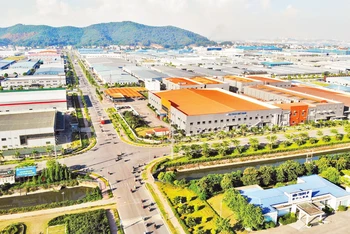 Một góc Khu công nghiệp Vân Trung, tỉnh Bắc Giang.