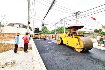 Khu tái định cư xã Xuân Thới Đông, huyện Hóc Môn đã hoàn thiện hạ tầng, chuẩn bị tái định cư cho người dân Dự án vành đai 3.