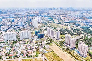 Một góc đô thị Thành phố Hồ Chí Minh.