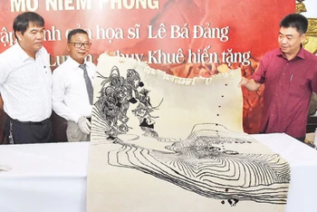 Bộ sưu tập tranh Lê Bá Đảng được mở niêm phong tại Bảo tàng Mỹ thuật Đà Nẵng.