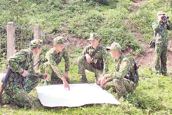 Đồn Biên phòng Mường Lạn, huyện Sốp Cộp (Sơn La) thường xuyên tổ chức tuần tra, kiểm tra khu vực biên giới.