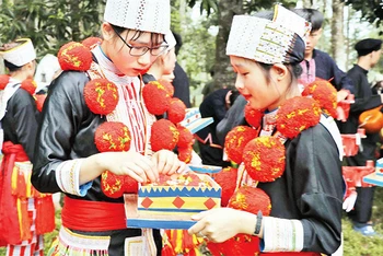 Phụ nữ Dao ở Tuyên Quang trong trang phục truyền thống.