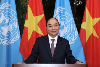 Ảnh minh họa: Chủ tịch nước Nguyễn Xuân Phúc gửi điện mừng tới Tổng Thư ký Liên hợp quốc Antonio Guterres.