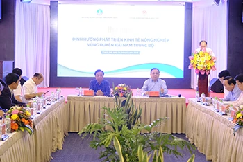 Hội nghị Ðịnh hướng phát triển kinh tế nông nghiệp vùng Duyên hải Nam Trung Bộ. (Nguồn: Báo Khánh Hòa)