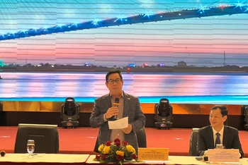 PGS, TS Lương Ngọc Khuê phát biểu tại hội nghị.
