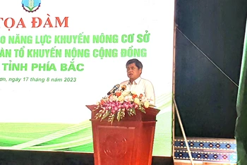 Thứ trưởng Nông nghiệp và Phát triển nông thôn Trần Thanh Nam phát biểu tại buổi tọa đàm.
