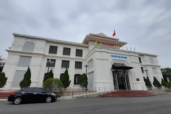 Thư viện tỉnh Thái Bình được đầu tư xây dựng với quy mô bề thế, hiện đại.